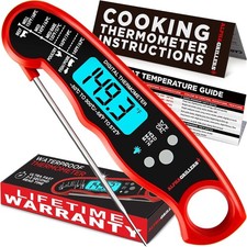 Alpha Grillers Instant Read Meat Thermometer for Grill Smoking and Cooking Temp