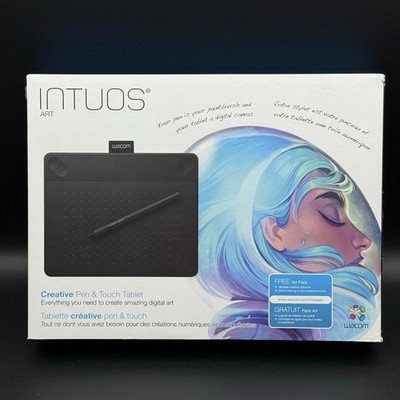 Wacom Black Intuos Digital Art Creative Pen and Touch Tablet CTH-490