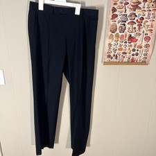 Lauren Ralph Lauren Men  s Dress Pants Navy 34x32 Pleated Classic Fit