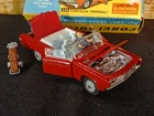 Vintage Corgi 246 Red Chrysler Imperial Convertible w/ Person & Golf Bag in Box