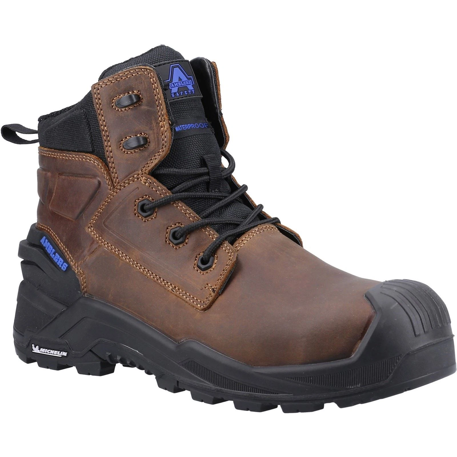 Amblers Safety 980C Brown Leather Male Waterproof Safety Footwear