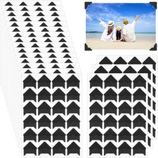 432 Pcs Self-Adhesive Acid-Free Photo Corners for Scrapbooking, Black