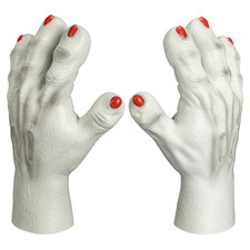 Killer Klowns from Outer Space Vinyl Gloves Costume Accessory