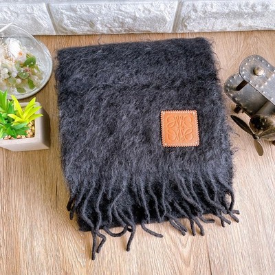 LOEWE Anagram アナグラム Mohair muffler scarf LOEWE Anagram アナグラム Mohair muffler scarf