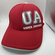 Under Armour Youth OSFA Heat Gear Baseball Cap Hat Red
