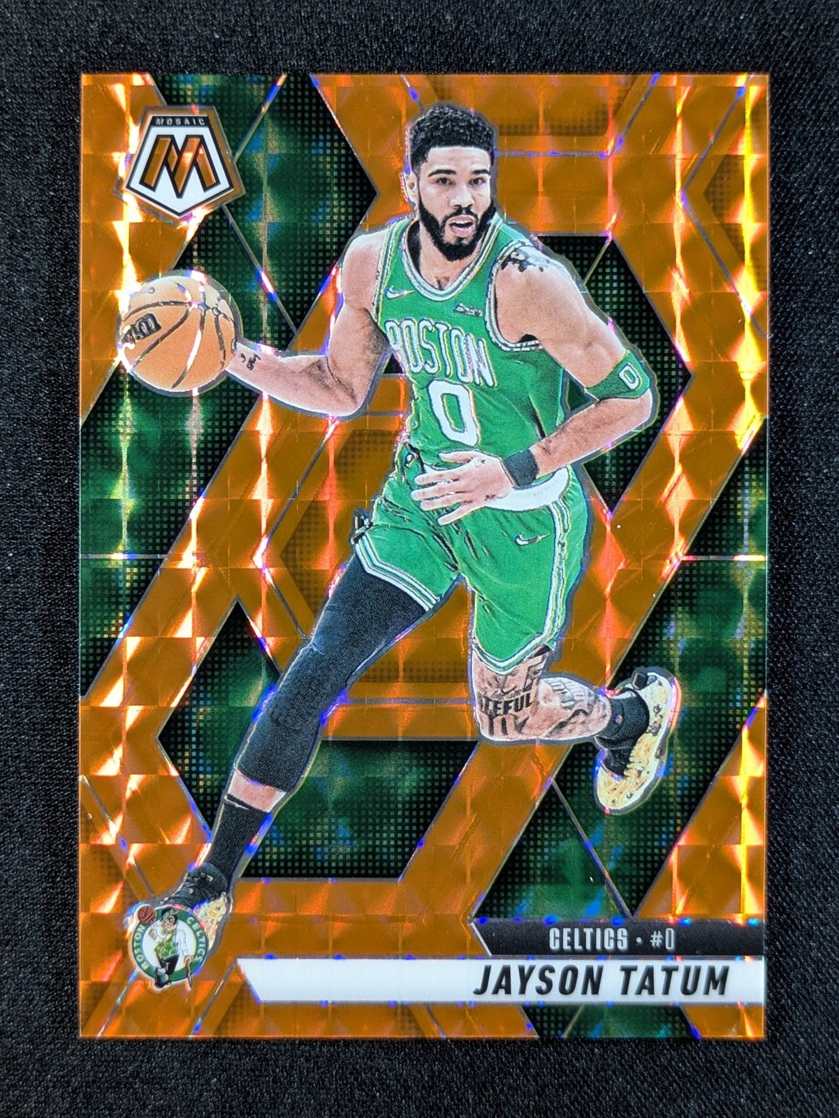 2024-25 Panini Mosaic JAYSON TATUM 162/249 Orange Prizm Boston Celtics #188