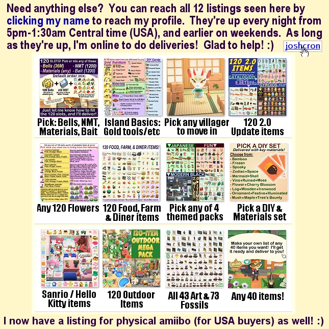 Pick/Mix: Bells, Nook Miles Tickets etc- 120 SLOTS! Animal Crossing:New Horizons - Image 2 of 2