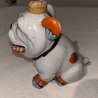 Antique Ceramic Bulldog Shelf Flask Decanter with Cork - Made in Japan — photo 2
