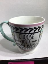 CHOOSE YOUR OWN PATH COFFEE MUG. Art Deco Print Mug. B121