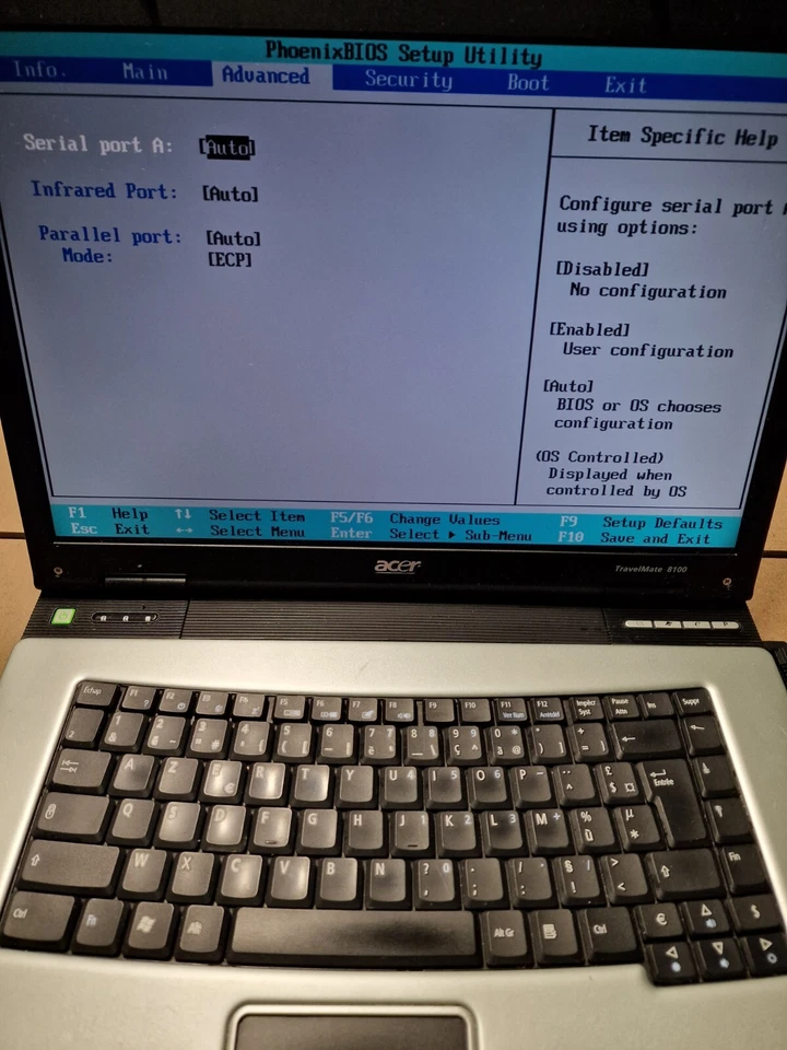 Acer Travelmate 8100 Series Laptop Intel Pentium M 1.6GHz Untested Read Descript - Image 4 of 4