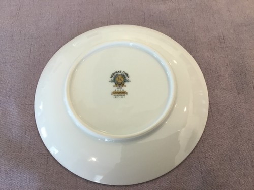 Chaumont by Noritake BREAD & BUTTER PLATE, Blue/Gray Scrolls, Platinum Trim - Picture 3 of 4