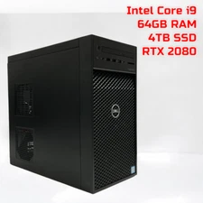 Dell Precision 3630 Intel Core i9-9900K 64GB RAM 4TB SSD NVIDIA GeForce RTX 2080