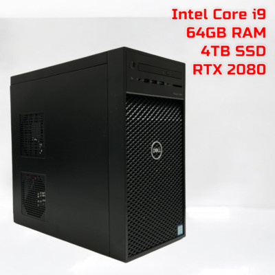 Dell Precision 3630 Intel Core i9-9900K 64GB RAM 4TB SSD NVIDIA