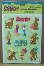 1999 Cartoon Network  Scooby-Doo Stickers  4-Sheets  NIP