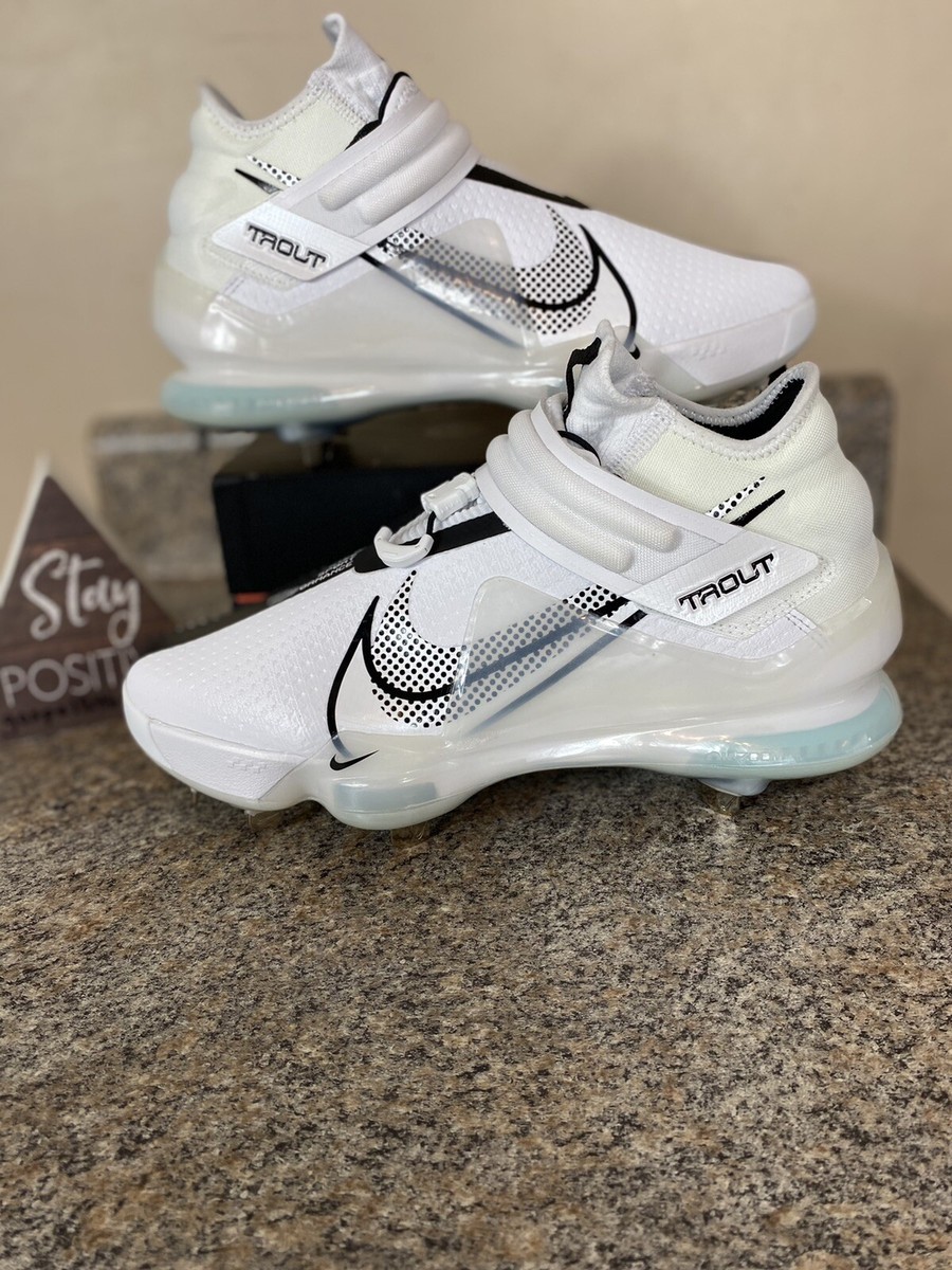 Nike Force Zoom Trout 7 White Black Baseball Cleats CI3134  display picture 2