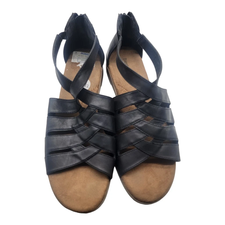 BareTraps Shoes Women Size 9.5 Black Stretch Sandals Vacation Beach Summer  - Image 3 of 4