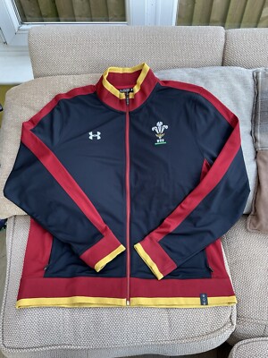 Under Armour Wales Rugby Union Track Jacket 2015-16 Size XXL