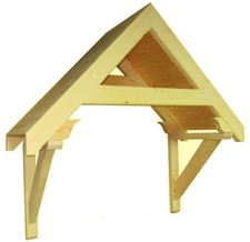 Timber Front Door Canopy Porch Wooden Hand Made Bespoke available