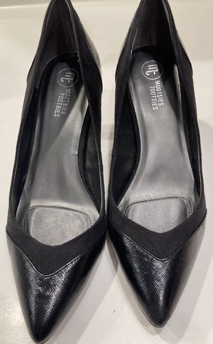 MOOTSIES TOOTSIES - Heels Size 8 M Black Suede Man Made Pumps - Picture 2 of 6