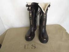 WW2 RAF US Army Aircrew Pilot Boots Fellstiefel 1937 Pattern B-17 P-51 USAF 41 B