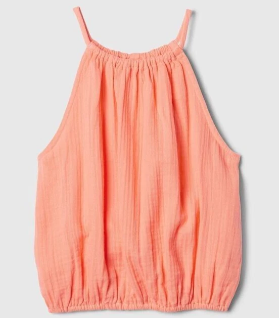 Top halter GAP KIDS para niñas talla L (10) niños mezcla de lino - melocotón Keen Foto 3 de 3
