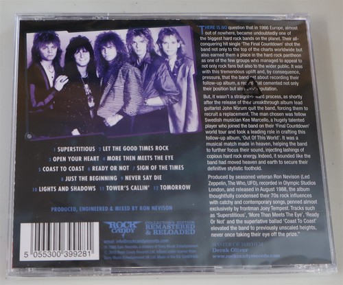 Europe Out Of This World CD new Rock Candy Records Reissue - Foto 2 di 2