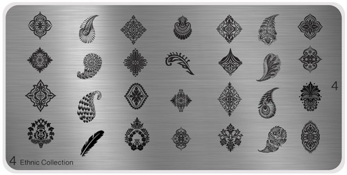 MoYou XL Ethnic 3 Nagelstempel-Schablone – Mandala & Vollnagel-Designs