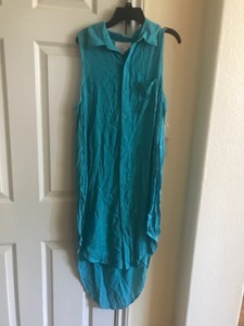 turquoise swim cover up
