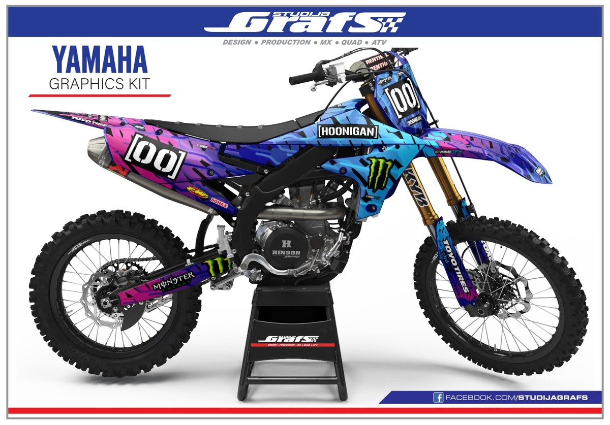 YAMAHA Complete Dirt Bike Graphics Kit YZ YZF WR F X 50 65 80 85 125 250  450 MX - Main Image
