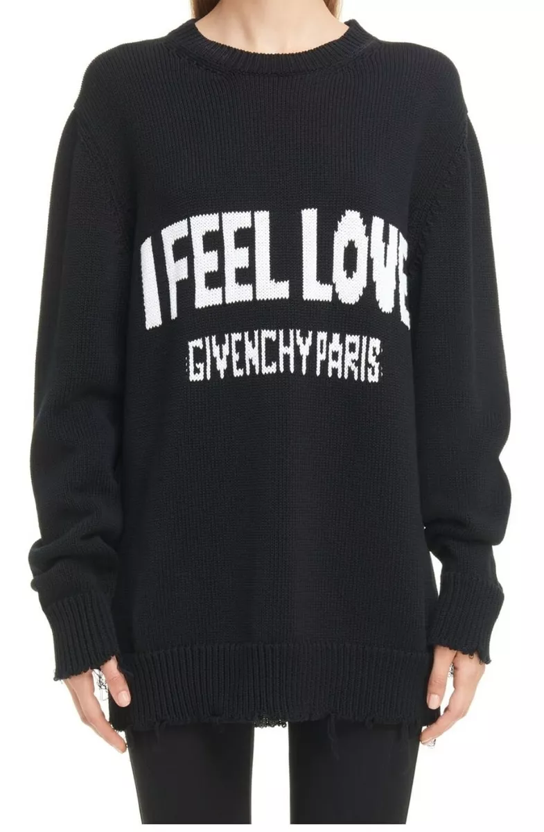 Givenchy I Feel Love Graphic Sweater Black eBay
