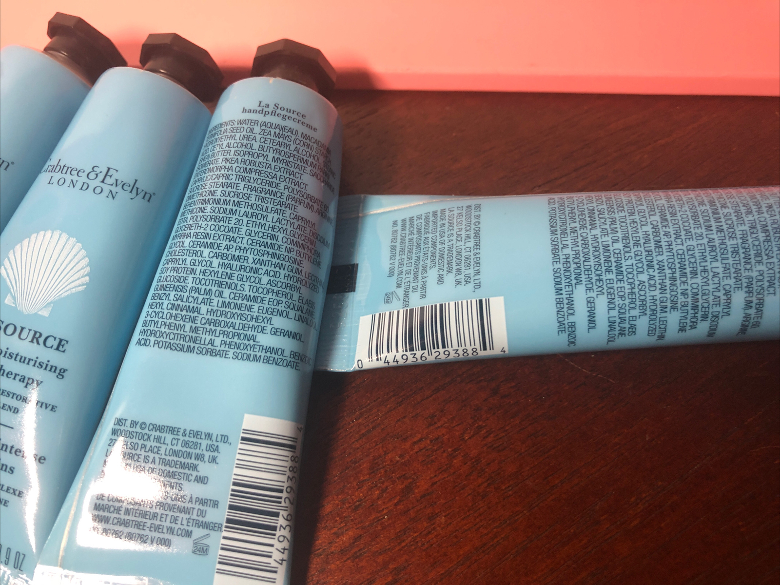CRABTREE & EVELYN 4X Ultra-Moisturising Hand Therapy La Source 0.9oz ea NWOB