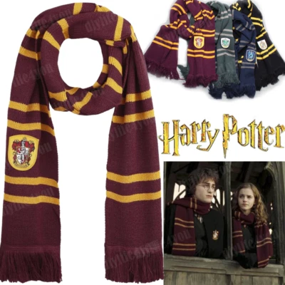 MARKENLOS Harry Potter Gryffindor Schal Geschenk Cosplay Slytherin Ravenclaw Hufflepuff DE
