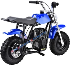 Chopper Bike Mini Motorcycle w/ Off Road Tires | 40cc Gas Engine, 4-Stroke Retro