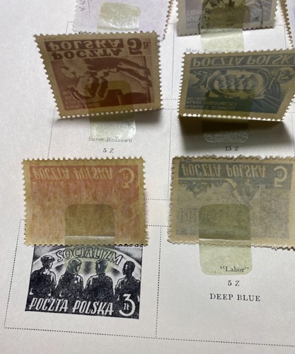 Rare 1948-1949 Poland Stamp Poczta Polska Set Mint hinged & used. - 第 11/24 張圖片
