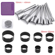 Leather Hole Punch Half-Round Round Craft Tools Cutter Punch for Strap Belt Bag