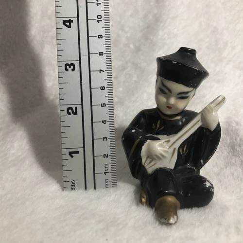 复古 Salt Shaker 1950 年代东方男孩带原装软木日本 - 第 9 张/共 9 张