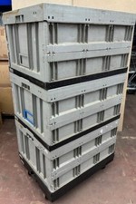 Transportkisten Lagerwagen 80x60cm Lagerkisten Rollbrett Lagerbox rollbar