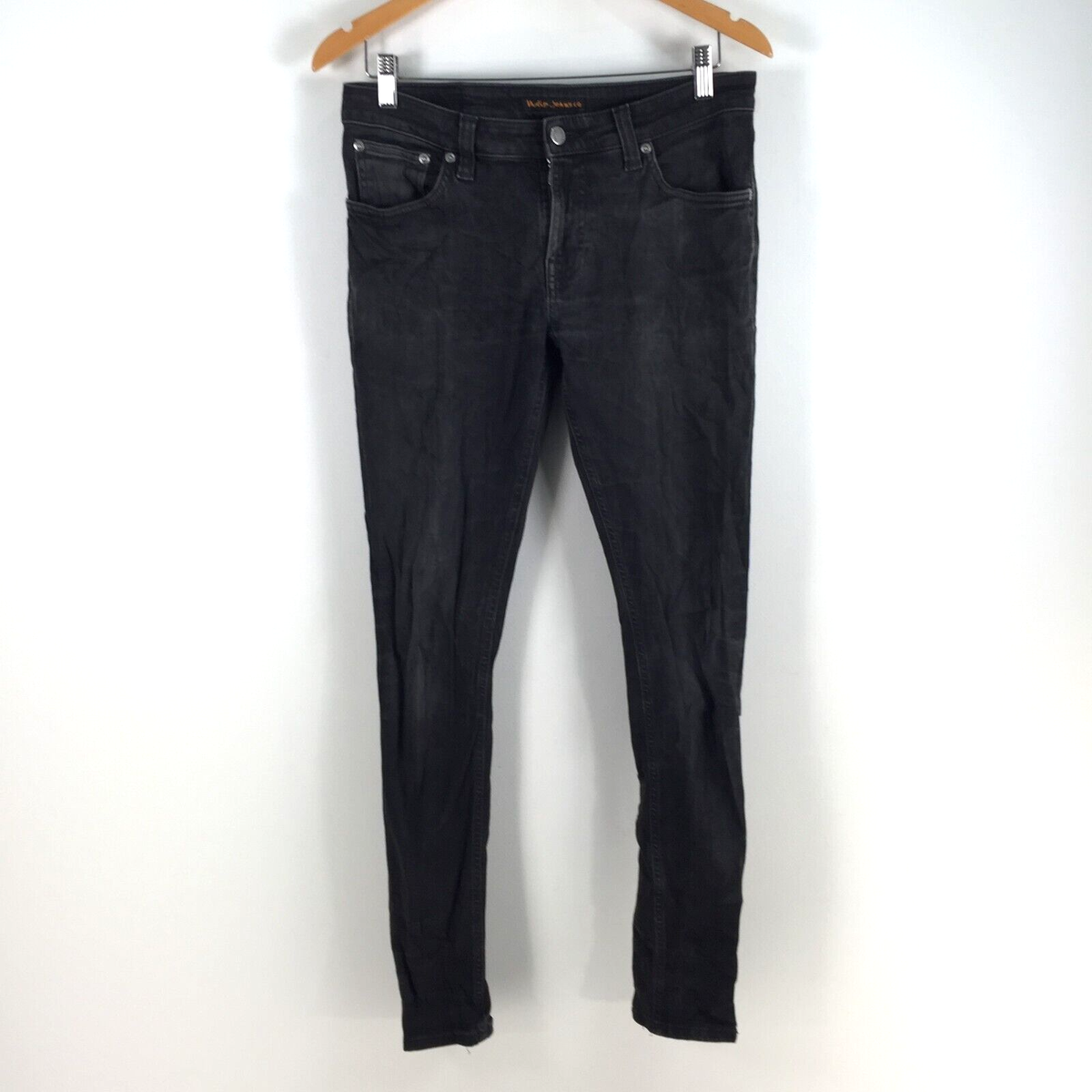 Nudie jeans skinny lin black habit womens W31 L32 black denim 