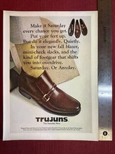 Trujuns Mens Shoes International Shoe Co St Louis 1969 Print Ad - Great to Frame