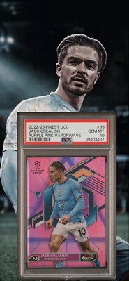 2022-23 Topps Finest UCC Man City Jack Grealish Purple Pink 