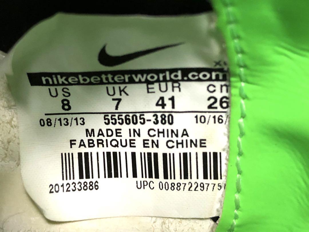 Nike Mercurial Vapor IX FG Soccer Cleats US 8 Green Lime Rare