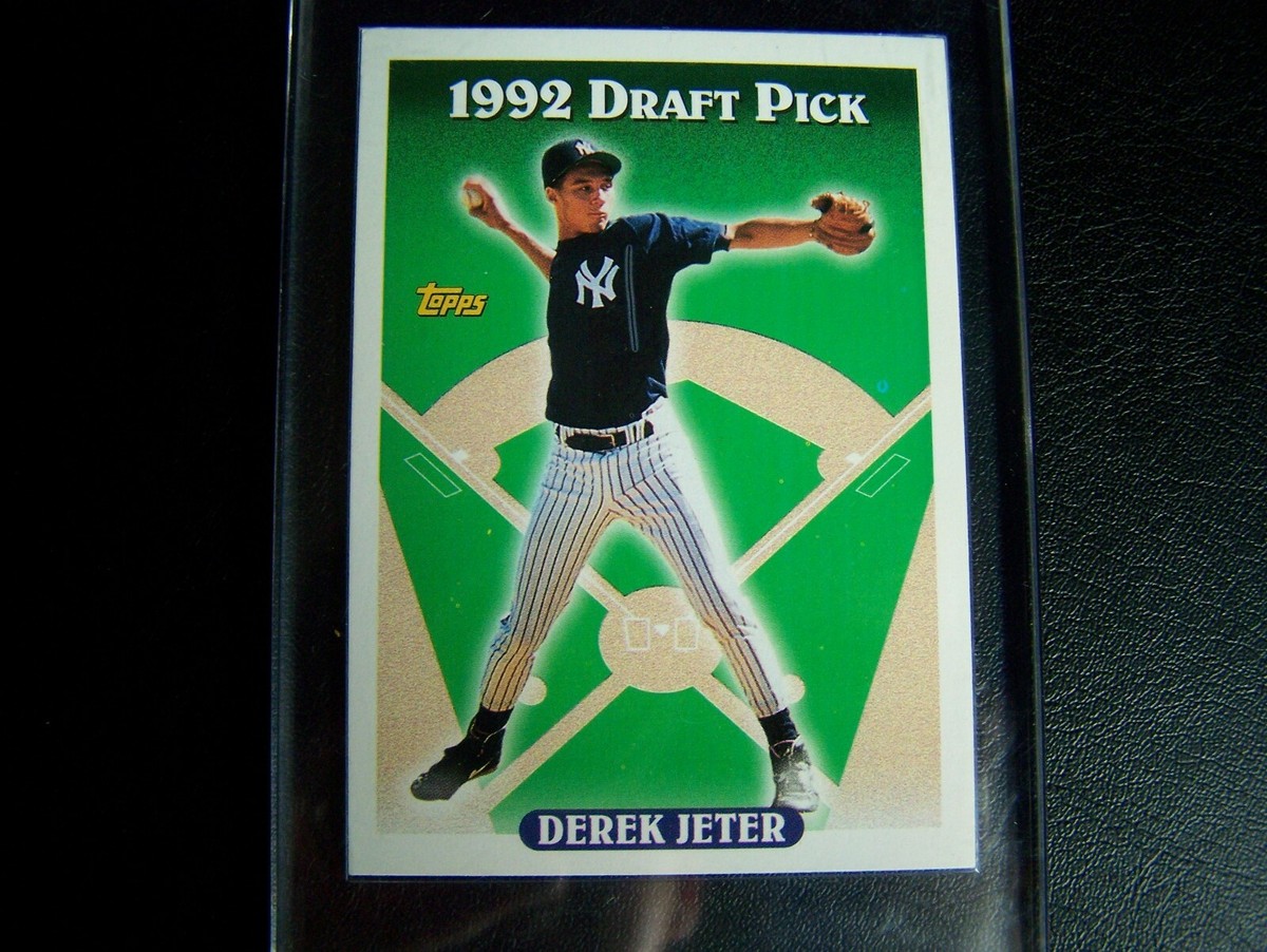 1993 TOPPS SUPER RARE PIN STRIPE ERROR DEREK JETER ROOKIE BASEBALL