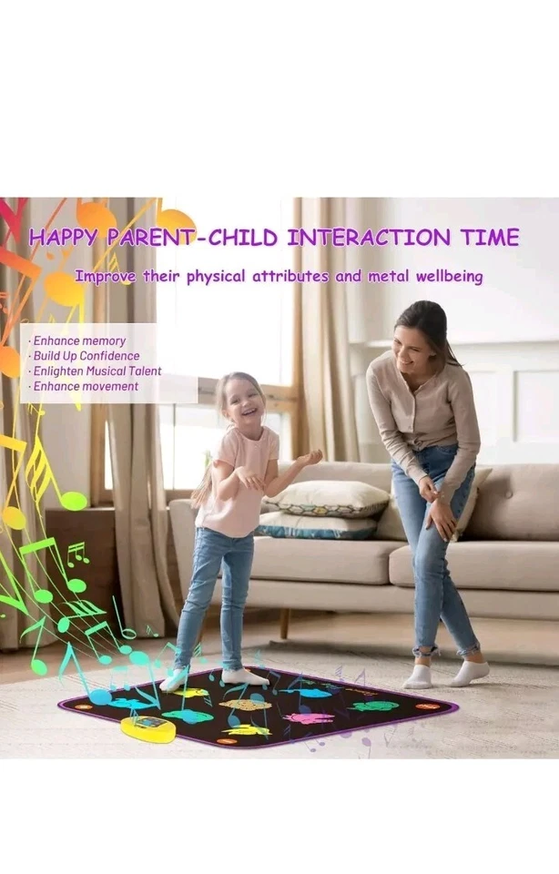 Tanzmatte für Kinder im Alter von 4–8 Jahren, elektronisches Tanzpad-Spiel... - Bild 4 von 4
