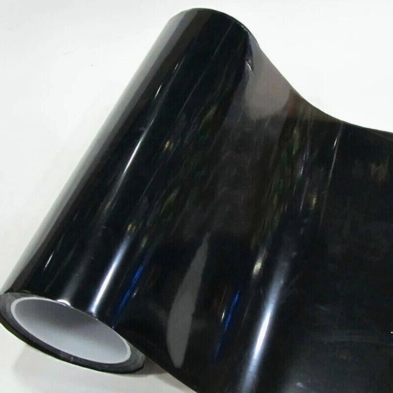 12"X78" ULTRA Black Headlight Taillight Fog Light Tint Film For