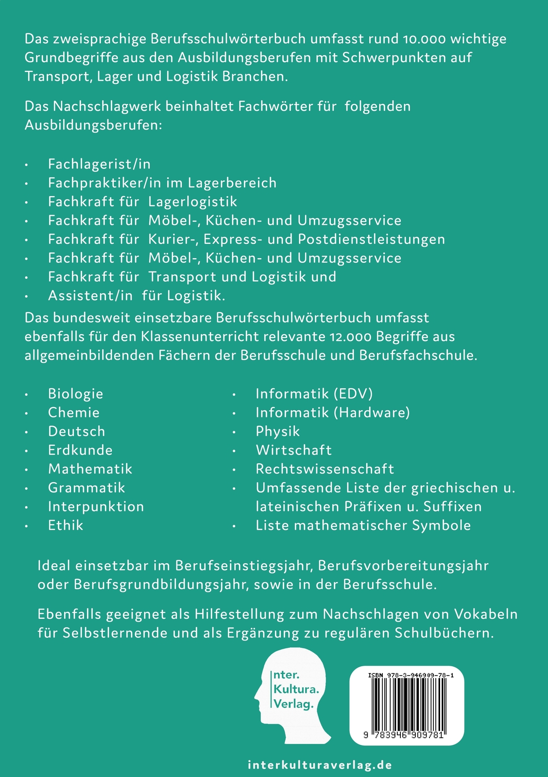 Thumbnail - Berufsschulwörterbuch Für Transport, Lager Und Logistik.
