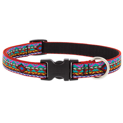 Lupine 91502 Adjustable Medium Dog Collar, El Paso Pattern, 3/4 x 13-22-In. -