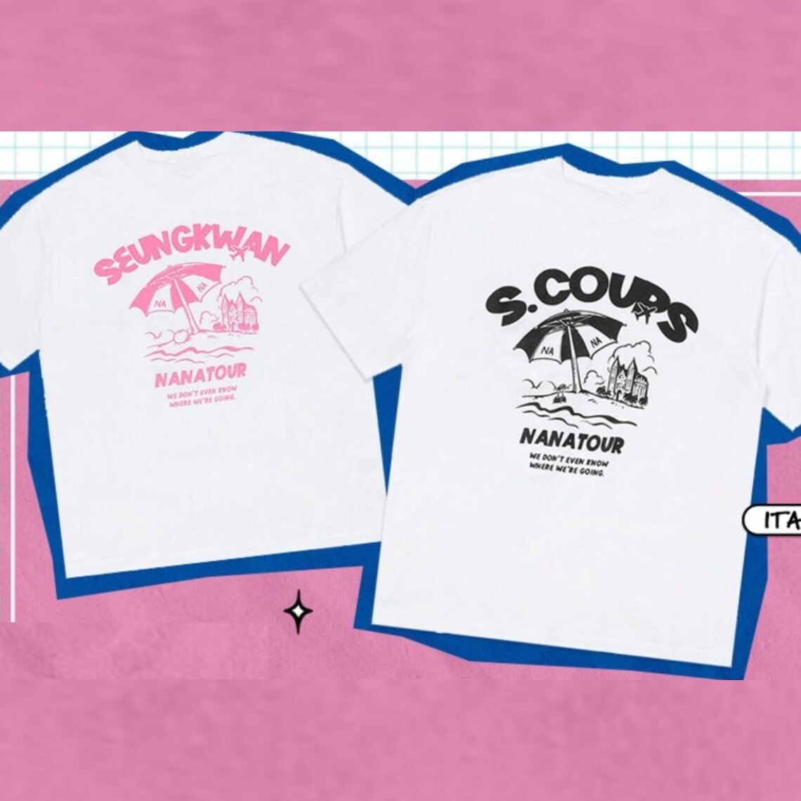 Seventeen Nana Tour T-SHIRT, KPOP Seventeen CARAT T-shirt Unisex