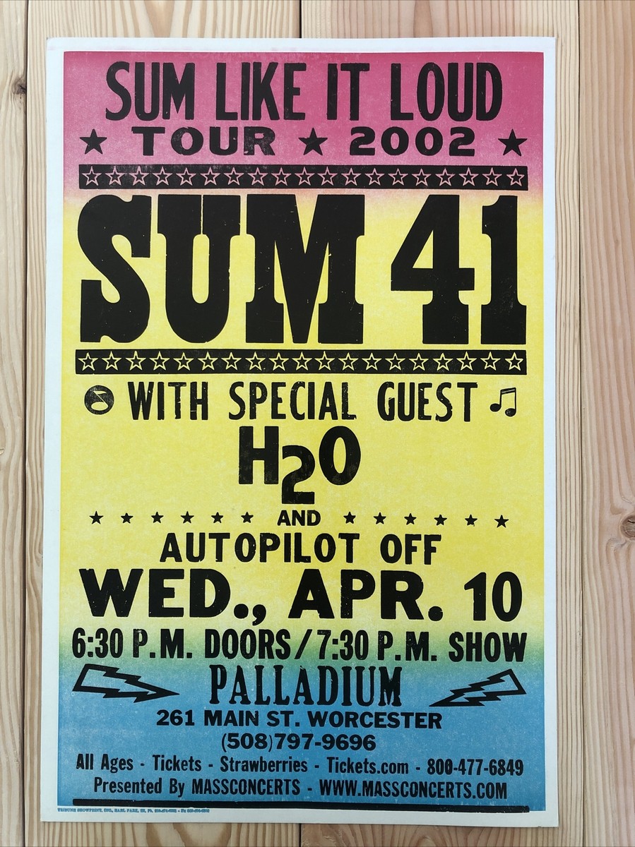 sum41 ポスター Sum 41 North America Tour 2024