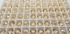 5040 Swarovski Crystal Golden Shadow Briolette Beads 8mm 12pc/pack