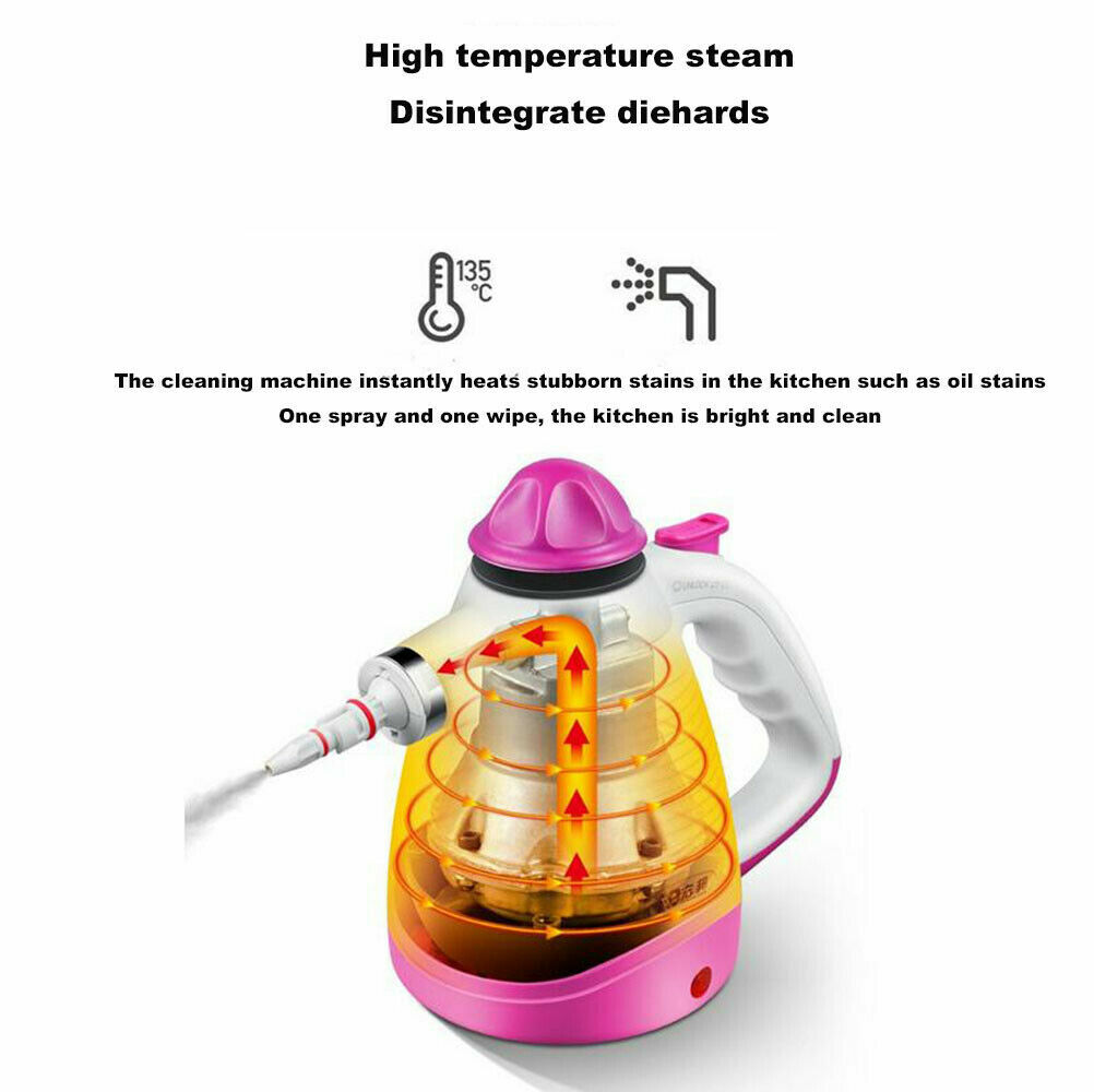 Home Steam Cleaner Machine Carpet Bathroom Kitchen Cleaning